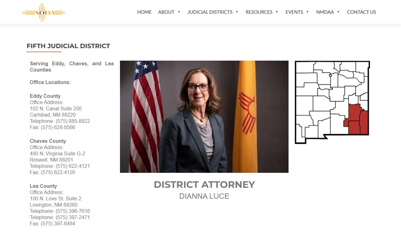 Chaves County criminal court records Fifth Judicial District Attorney