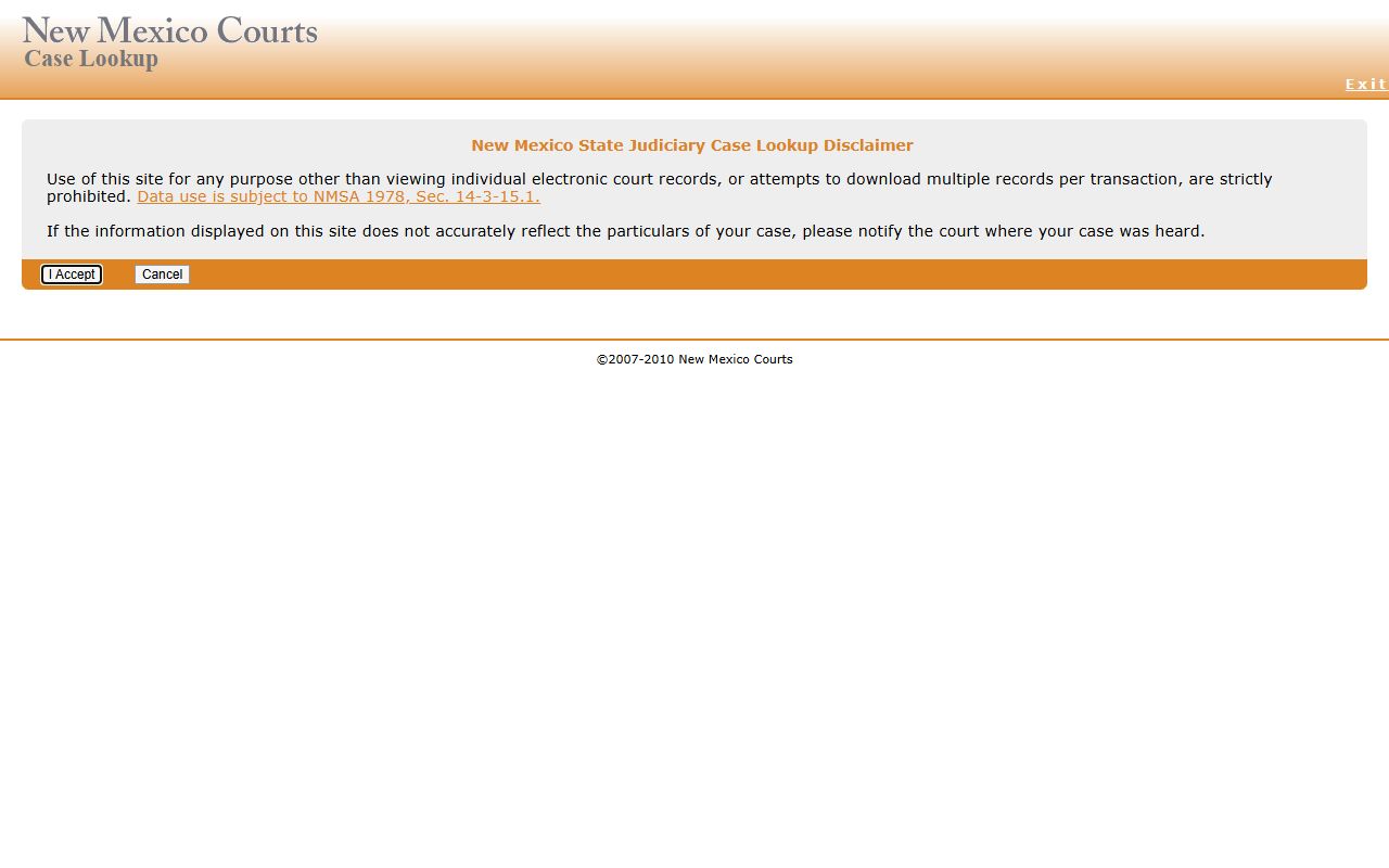 Chaves County Court records New Mexico Case Lookup portal