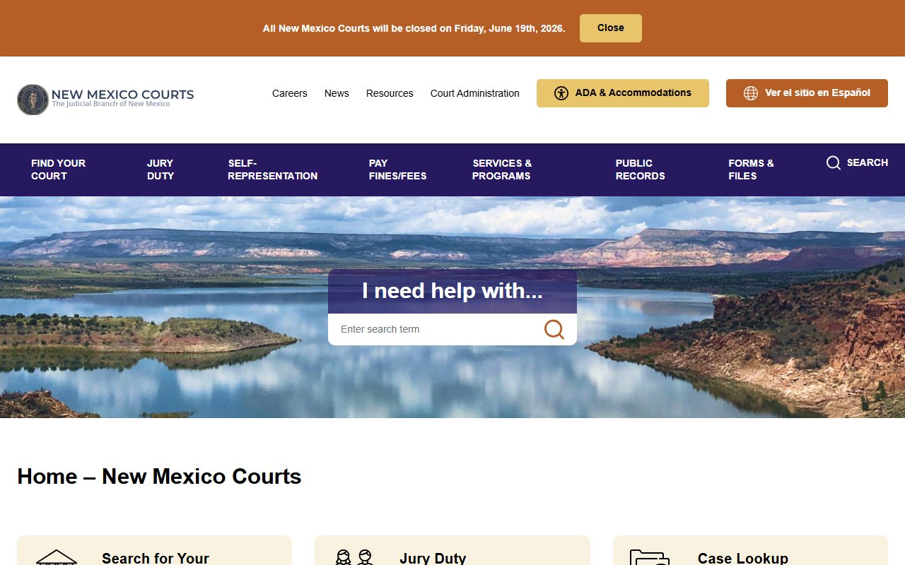 Chaves County Court records New Mexico Courts homepage