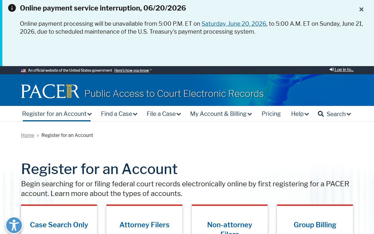 Chaves County probate records PACER registration for federal bankruptcy